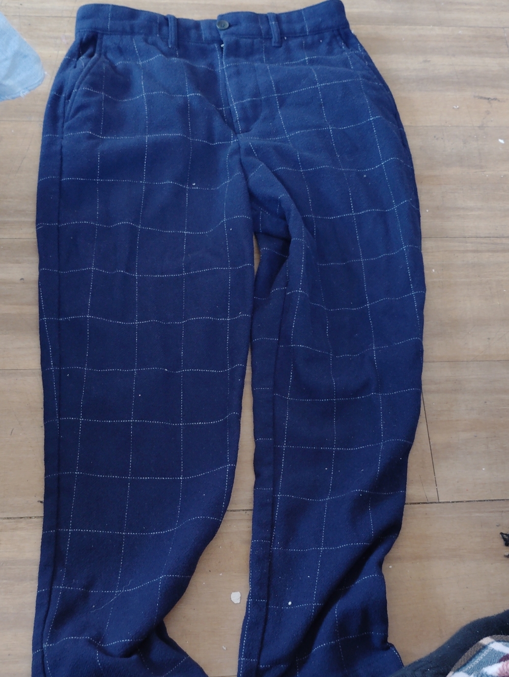 GAP Men's Navy Windowpane Dress Pants Size 30